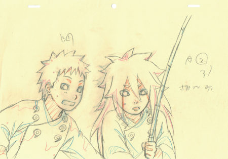  KISHIMOTO Masashi - NARUTO | 1688 – Naruto Shippuden – Asura and Indra Otsutsuki – correction genga — Page 