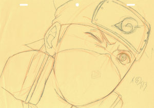 2363  Naruto Shippuden  Kakashi with Sharingan  correction genga Comic Art