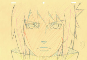 2793  Naruto Shippuden  Sasuke  correction genga Comic Art