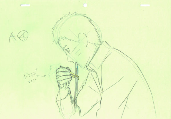 KISHIMOTO Masashi - NARUTO — 3003 – Naruto Shippuden – Naruto Hokage eating ramen – correction genga