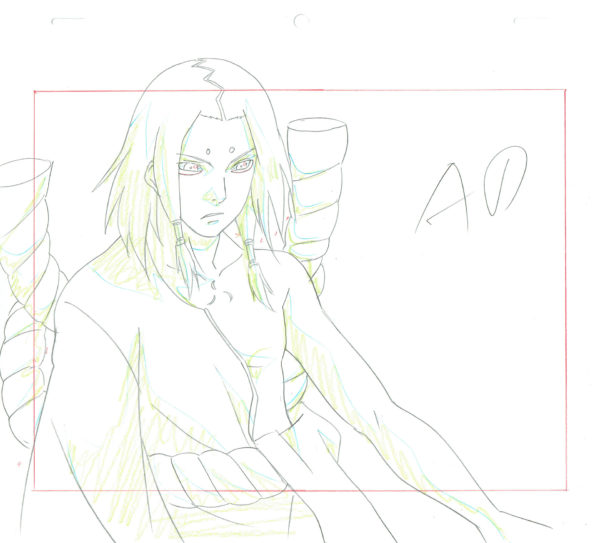 KISHIMOTO Masashi - NARUTO — 3483 – Naruto Shippuden – Kimimaro Kaguya – Genga