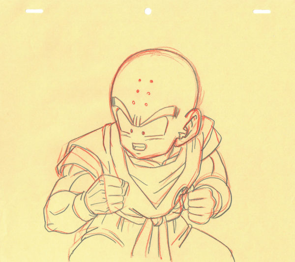 TORIYAMA Akira - DRAGON BALL — 3557 – Dragon Ball Z – Ep 181 – Krilin – Correction Genga