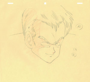 3572  Dragon Ball  General Blue (Red Ribbon)  Correction Genga Comic Art