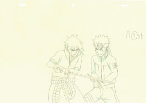 3634  Naruto Shippuden  Naruto vs Sasuke  correction genga Comic Art