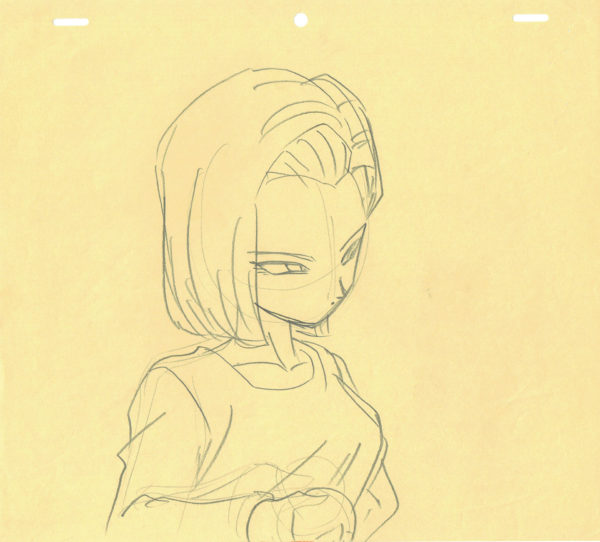 TORIYAMA Akira - DRAGON BALL — 3700 – Dragon Ball Z – Ep 214 – Cyborg C 18 – sketch