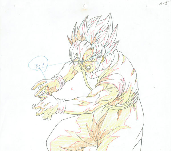 TORIYAMA Akira - DRAGON BALL — 3821 – Dragon Ball Z – Ep 274 – Son Goku in Super Saiyan 2 mode – Kamehameha – Doga (douga)