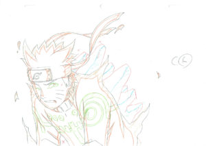3849  Naruto Shippuden  Naruto in Kyubi Chakra mode  Genga Comic Art