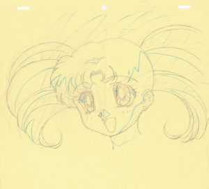 genga correction – Chibiusa – Sailor Chibi Moon – Pretty Soldier Sailor Moon – 3409 Comic Art