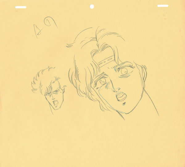 HARA Tetsuo - FIST OF THE NORTH STAR (Hokuto no Ken) — 4090 – Fist of the North Star (Hokuto no Ken) – Episode 110 – Bat and Lin – Genga correction