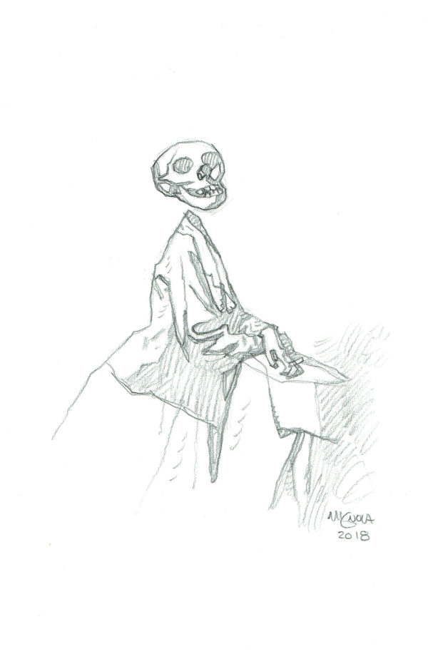 Mike MIGNOLA — 138 – Hellboy universe – Dame squelette – illustration