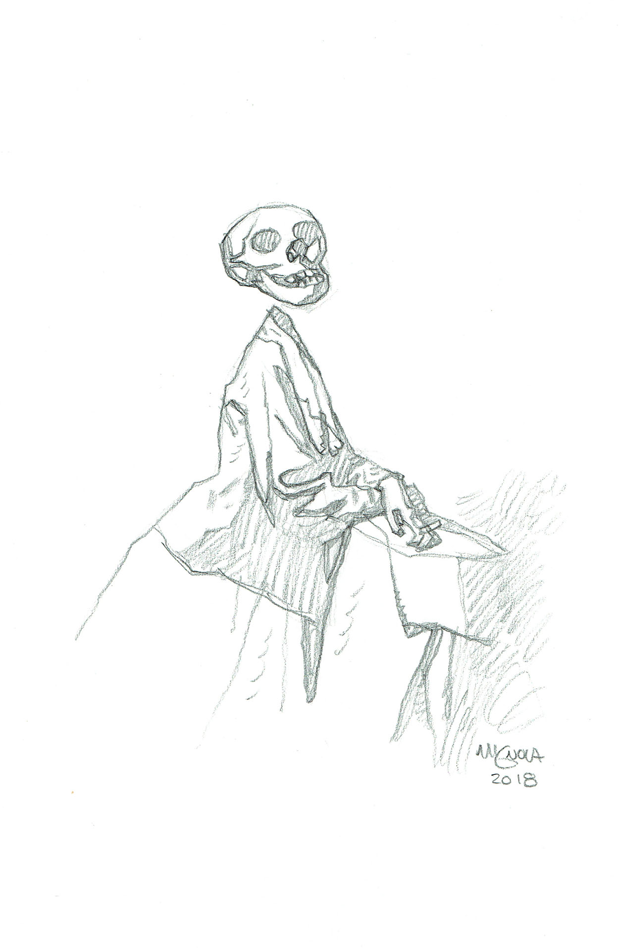 Mike MIGNOLA — 138 – Hellboy universe – Dame squelette – illustration