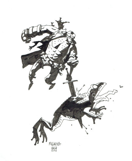 Mike MIGNOLA | 239 – Hellboy – illustration vintage 1997 – Sketchbook de 2001 — Page 