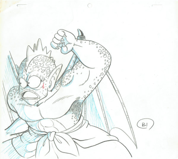 TORIYAMA Akira - DRAGON BALL — 4372 – Dragon Ball – Ep 108 – Tambourine – Genga