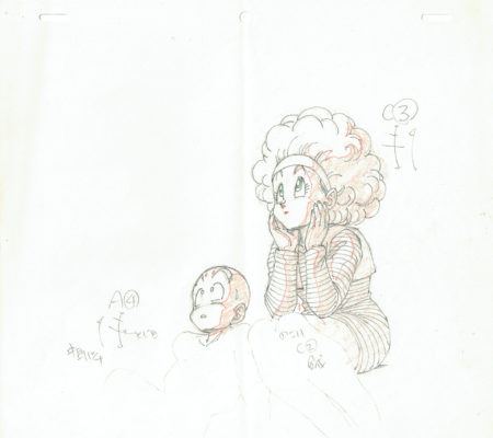  TORIYAMA Akira - DRAGON BALL | 4404 – Dragon Ball Z – Ep 121 – Krilin et Bulma – Genga — Page 