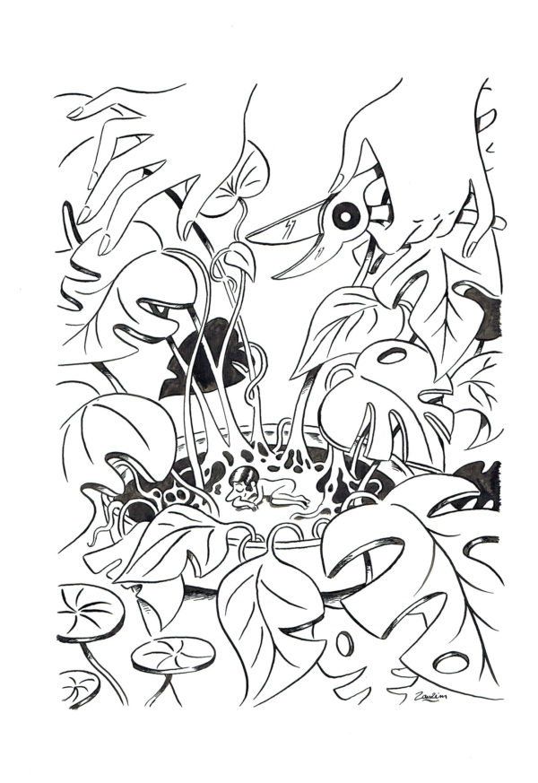 ZANZIM — Grand petit homme — Ex-libris n°2