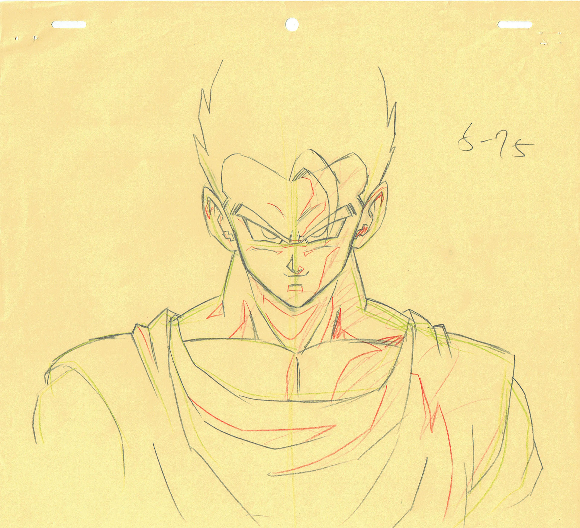 TORIYAMA Akira - DRAGON BALL — Dragon Ball Z – DBZ – Son Gohan – Corrrection genga – 3794