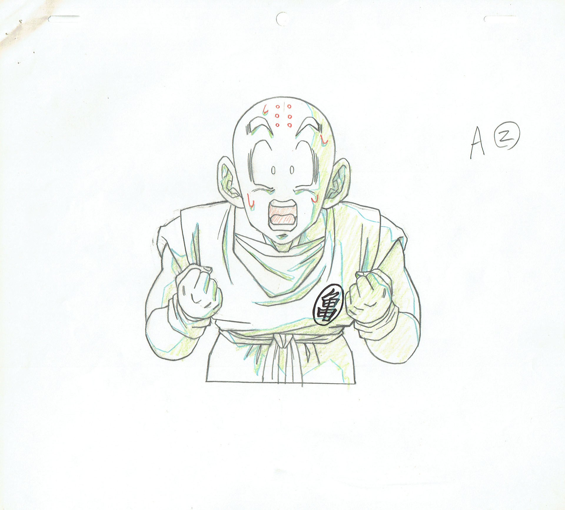 TORIYAMA Akira - DRAGON BALL — Dragon Ball Z – DBZ – Krilin – Genga – 3918