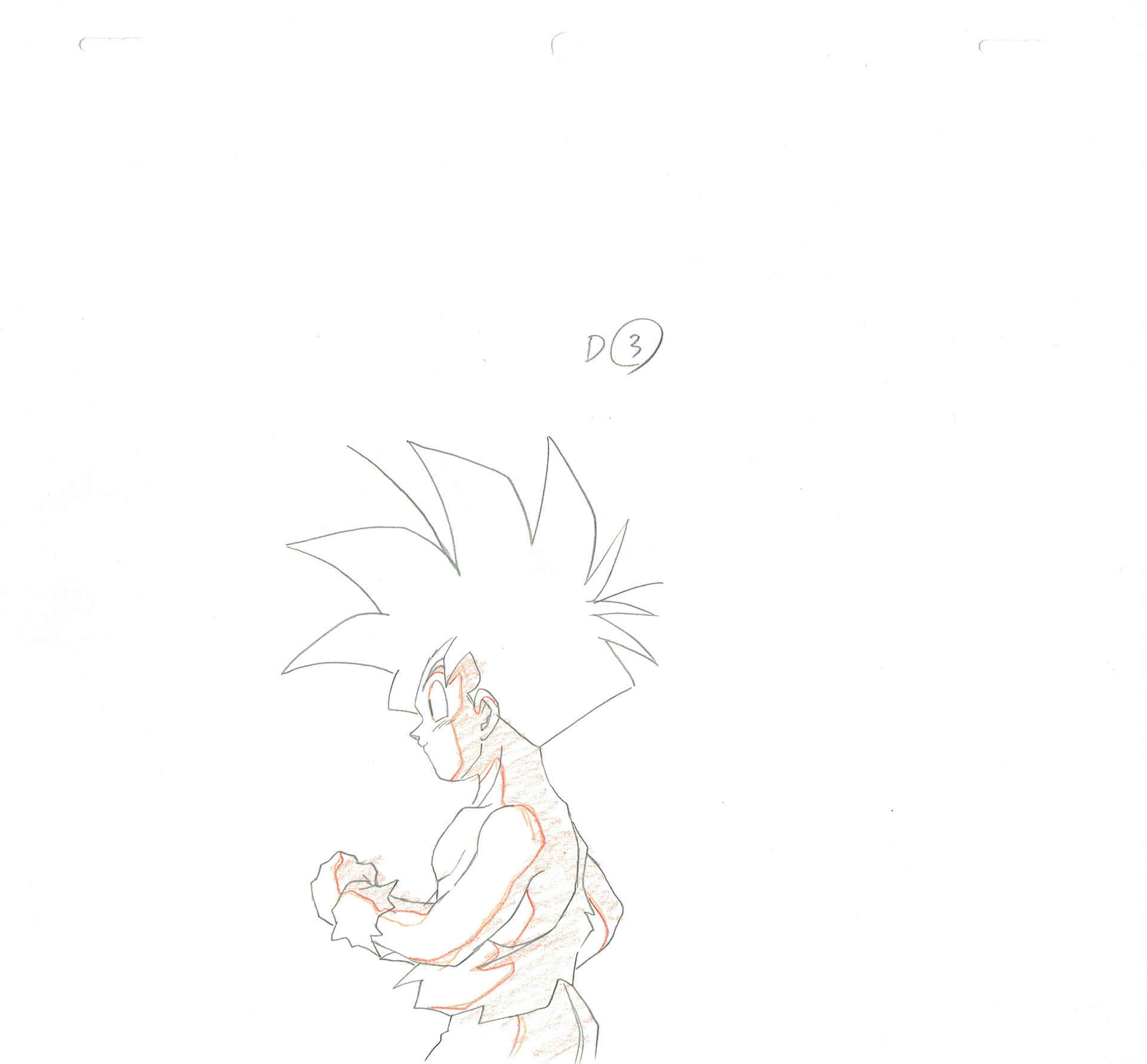 TORIYAMA Akira - DRAGON BALL — Dragon Ball Z – DBZ – Son Gohan – Genga – 3950