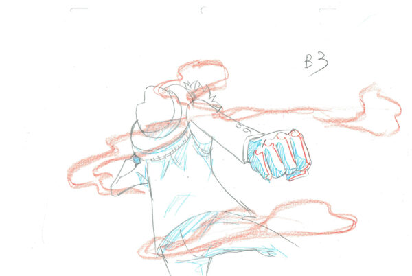 ODA Eiichiro - ONE PIECE — One Piece – Monkey D. Luffy – Genga – 4321
