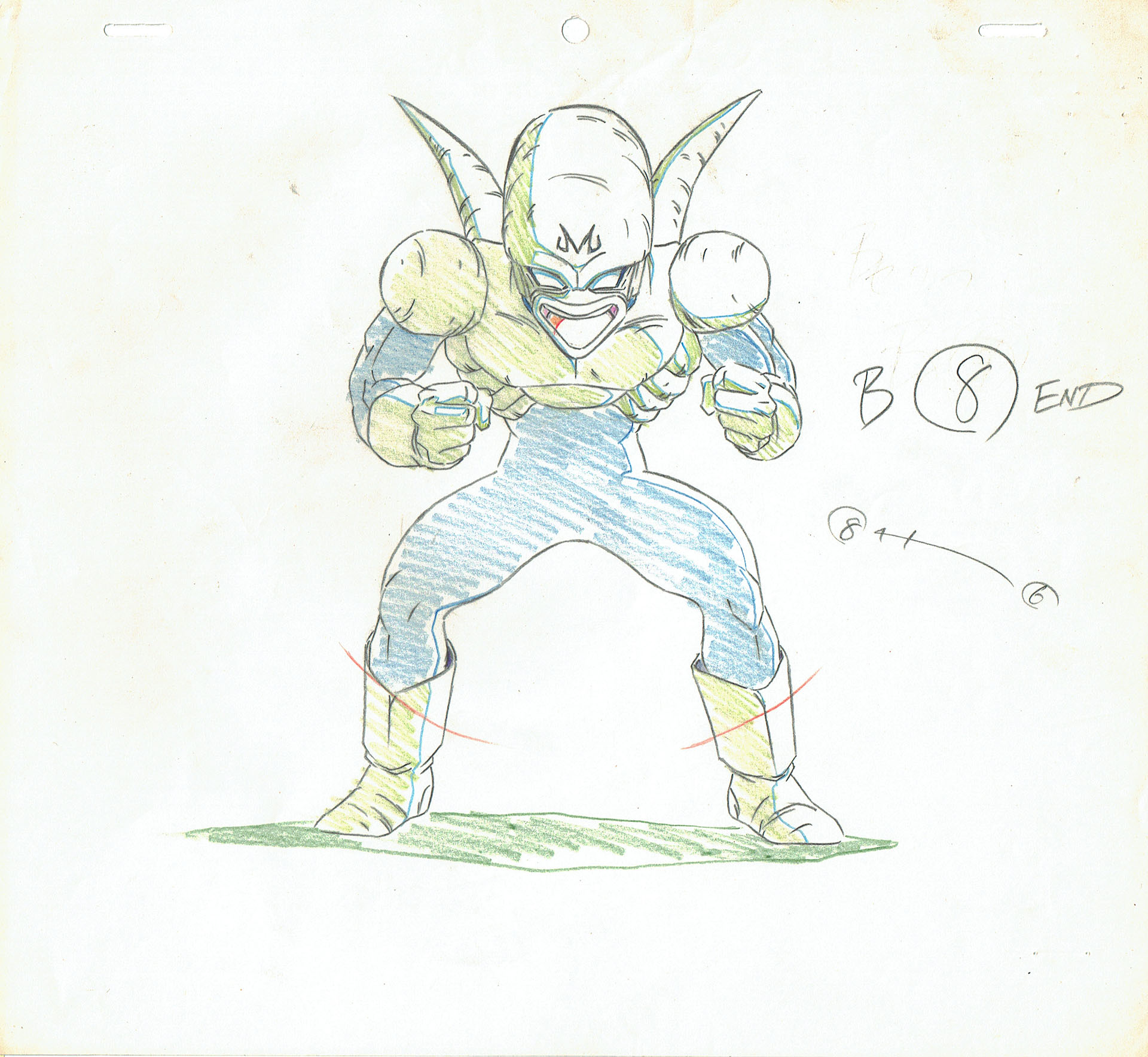 TORIYAMA Akira - DRAGON BALL — Dragon Ball Z – DBZ – Pui Pui – genga – 4540