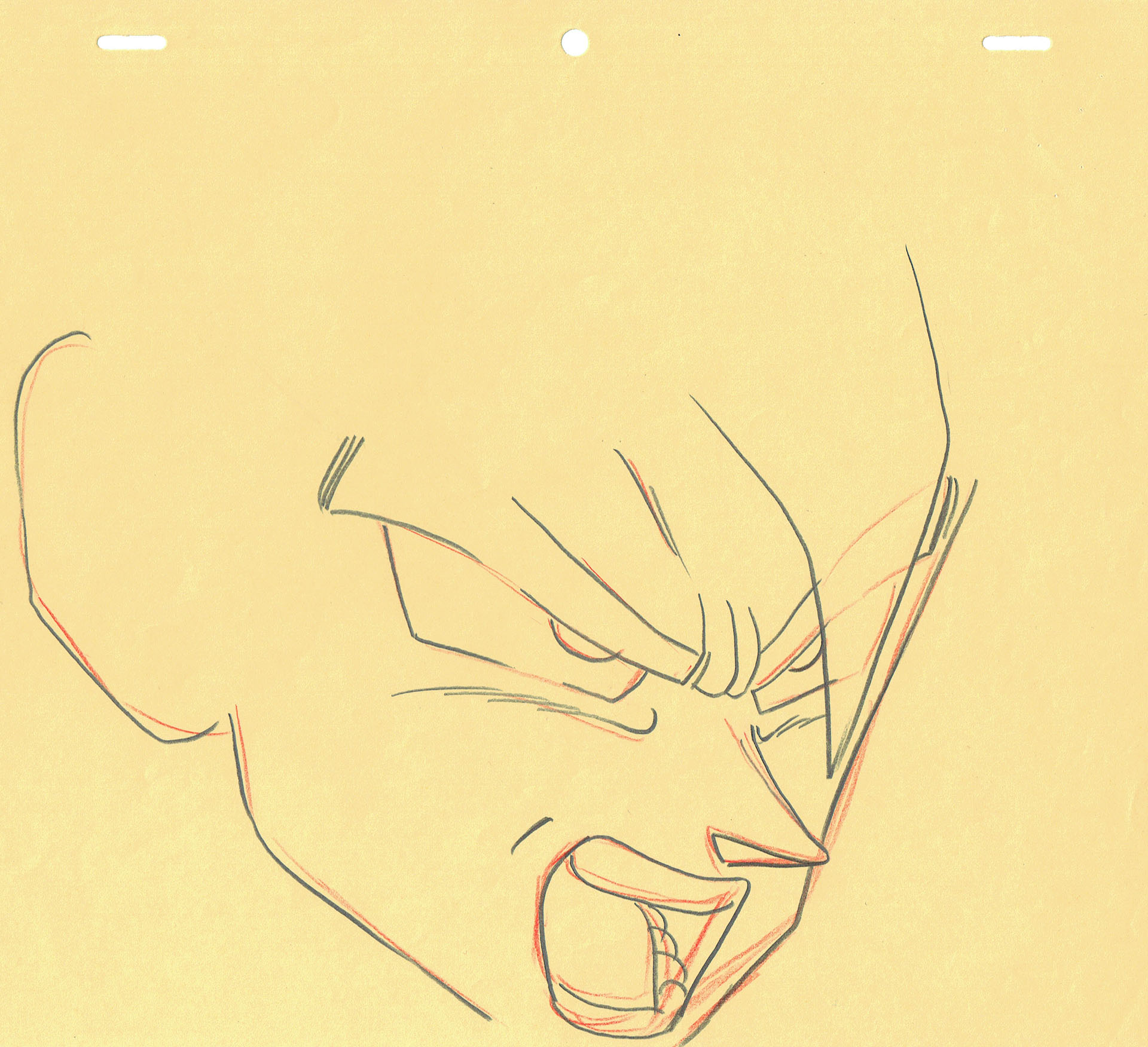 TORIYAMA Akira - DRAGON BALL — Dragon Ball Z – DBZ – Son Goku Super Saiyan – correction genga – 4569