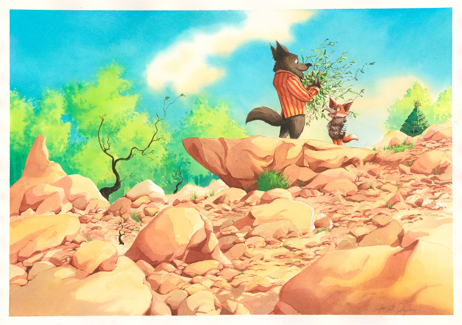 Thibault PRUGNE — 29 – Renard et Gros Loulou — Tome 6 — Page 21 et 22