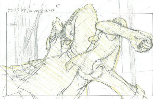 ODA Eiichiro - ONE PIECE — One Piece – Monkey D. Luffy et Gecko Moria – Layout – 4668