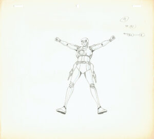genga – Curtis Newton – Captain Future – 3936 Comic Art
