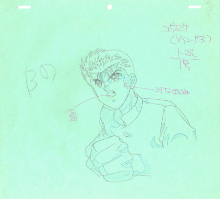 TOGASHI Yoshihiro - Yu Yu Hakusho | Correction Genga – Yusuke Urameshi – Yu Yu Hakusho – 4819