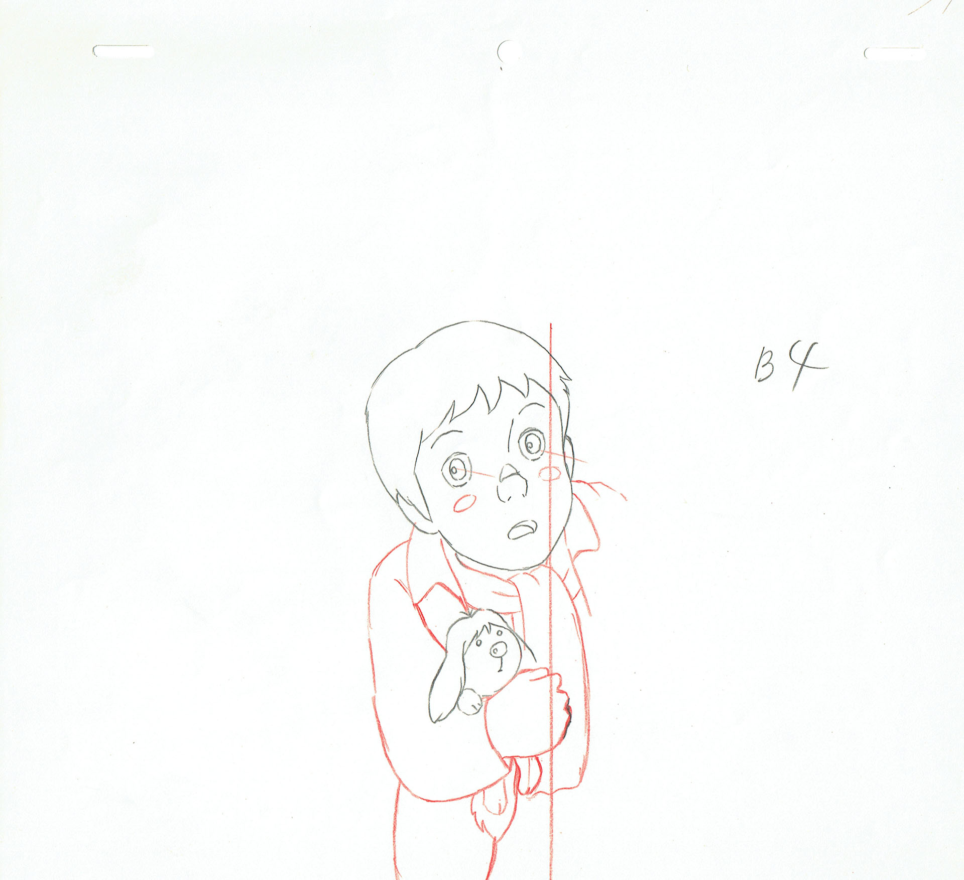 SEKI Shuichi - Belle and Sebastian — Belle and Sebastian – Sebastian and Poochie – Genga – 4995