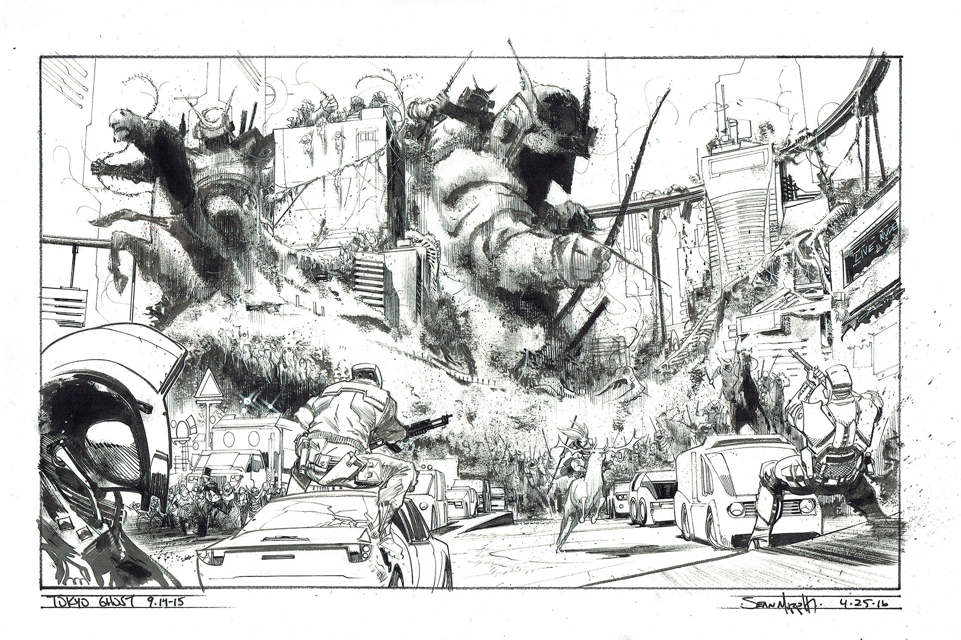 Sean MURPHY — Tokyo Ghost — issue 9 — Page 14 + 15