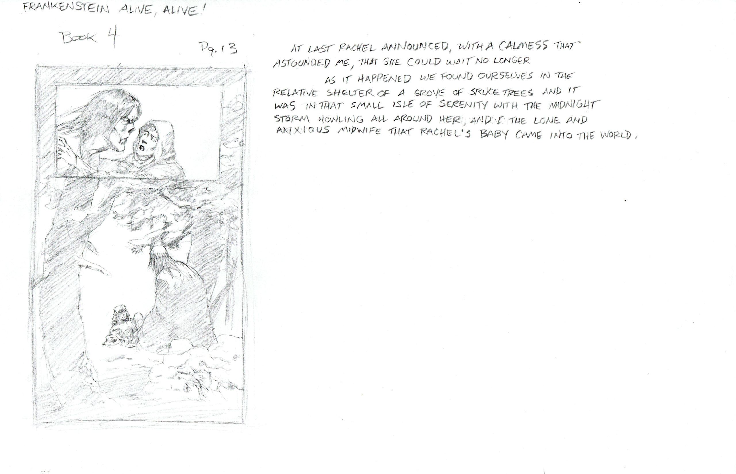 Bernie WRIGHTSON — Frankenstein Alive, Alive! — Issue 4 — Page 13