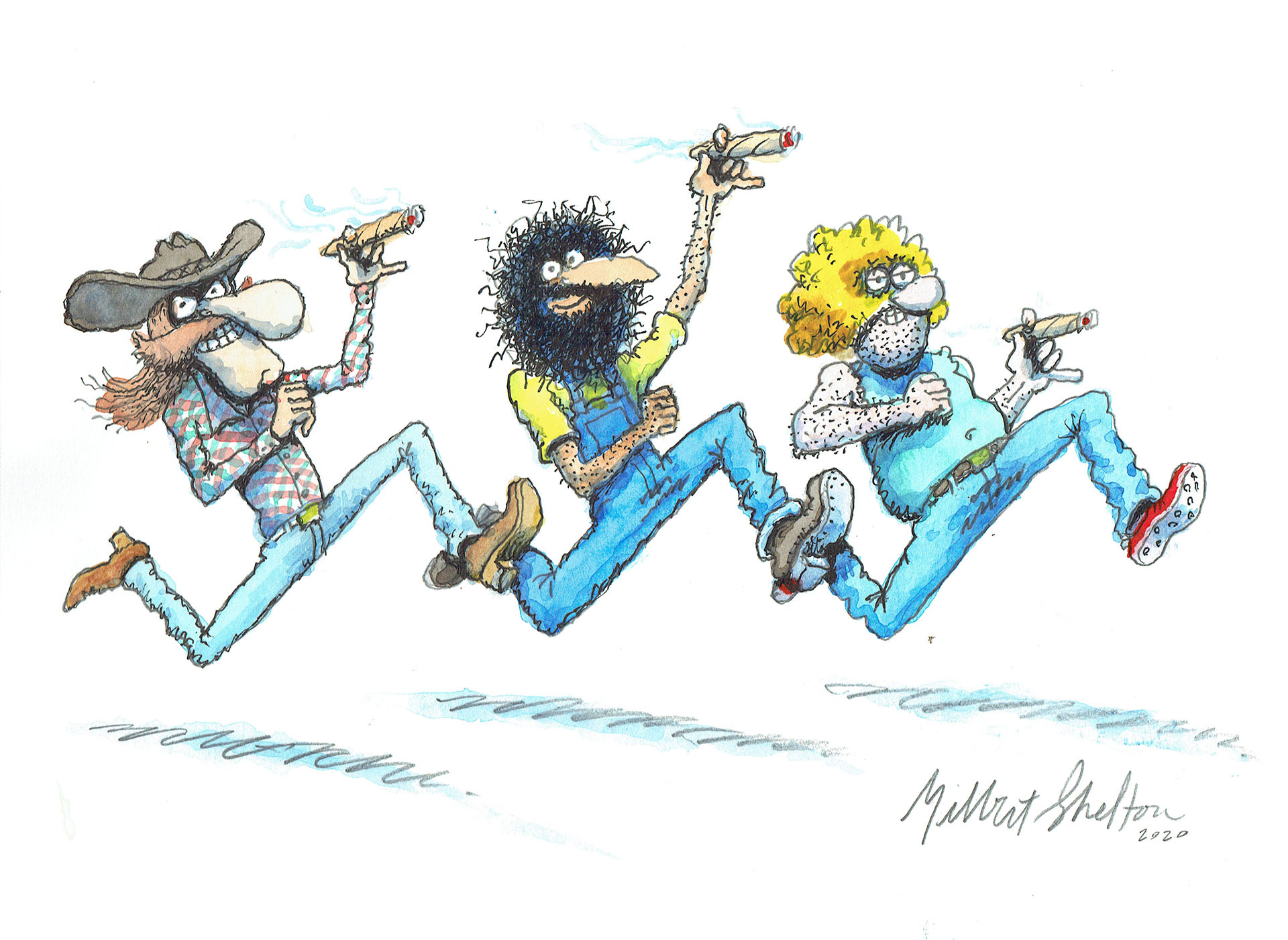 Gilbert SHELTON — The Freak Brothers – Strut march – illustration 3 Gilbert SHELTON — The Freak Brothers – Strut march – illustration 3