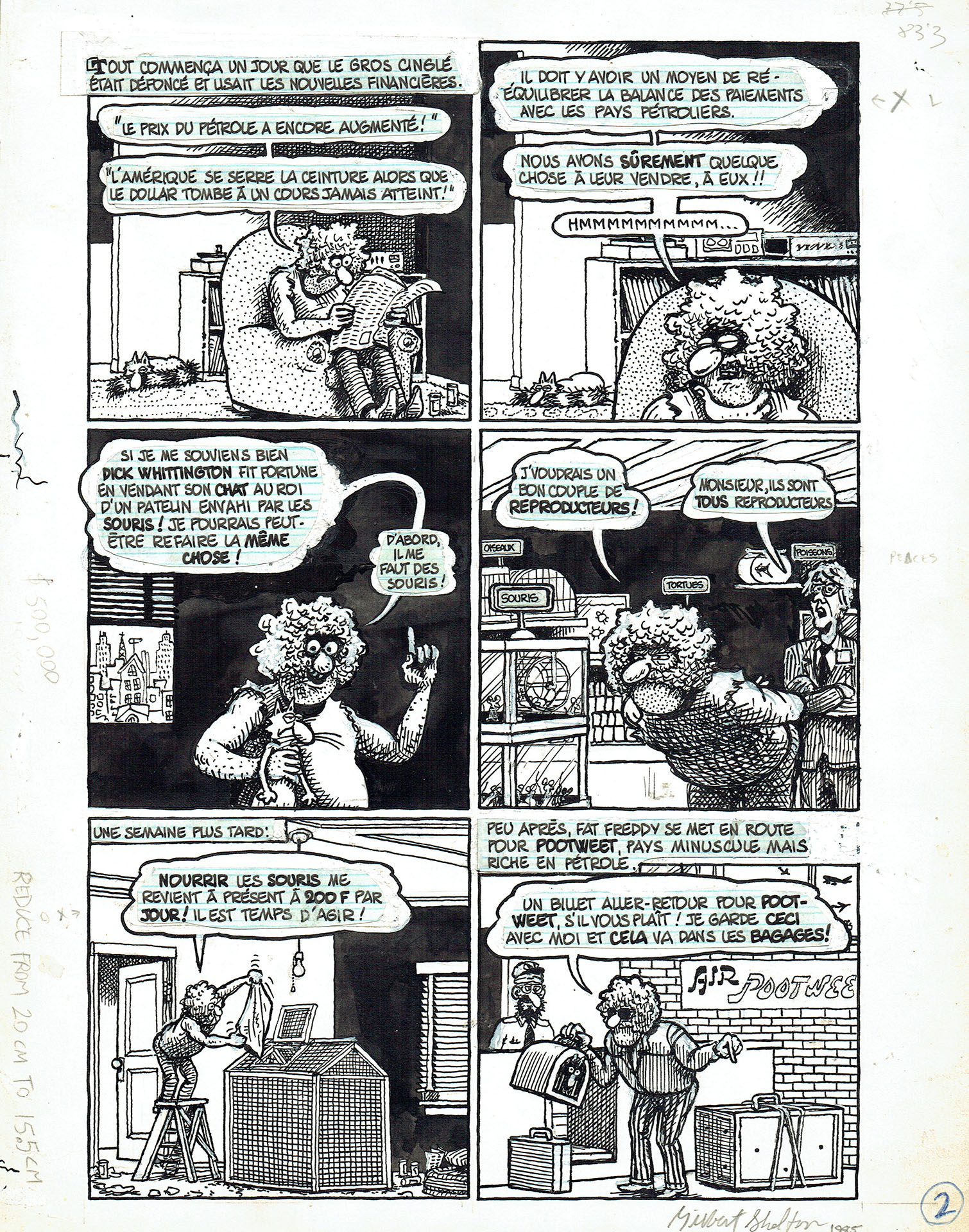 Gilbert SHELTON | The Freak Brothers – Fat Freddy – The sacred sands of Pootweet — Page 2