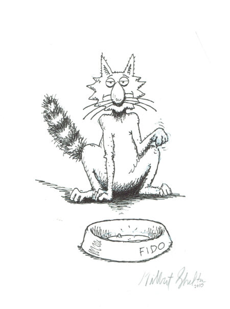 Gilbert SHELTON | The Freak Brothers – Fat Freddy’s Cat – Please feed the cat