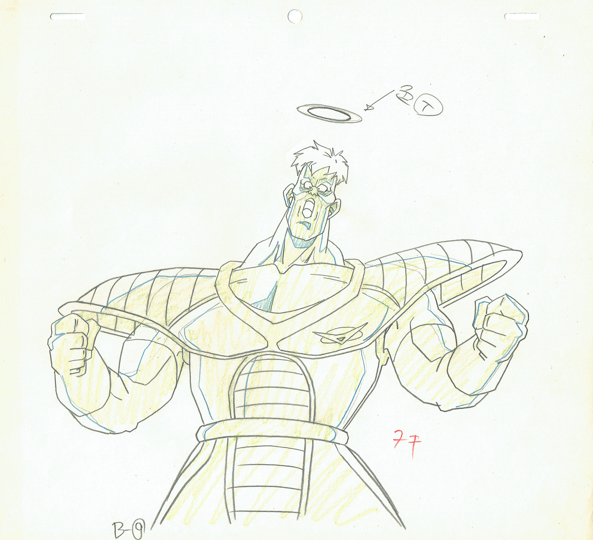 TORIYAMA Akira - DRAGON BALL — Genga – Recoome – Dragon Ball Z – DBZ – 2236 TORIYAMA Akira - DRAGON BALL — Genga – Recoome – Dragon Ball Z – DBZ – 2236