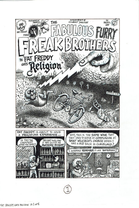 Gilbert SHELTON | The Freak Brothers – Fat Freddy gets religion — 8-page complete story