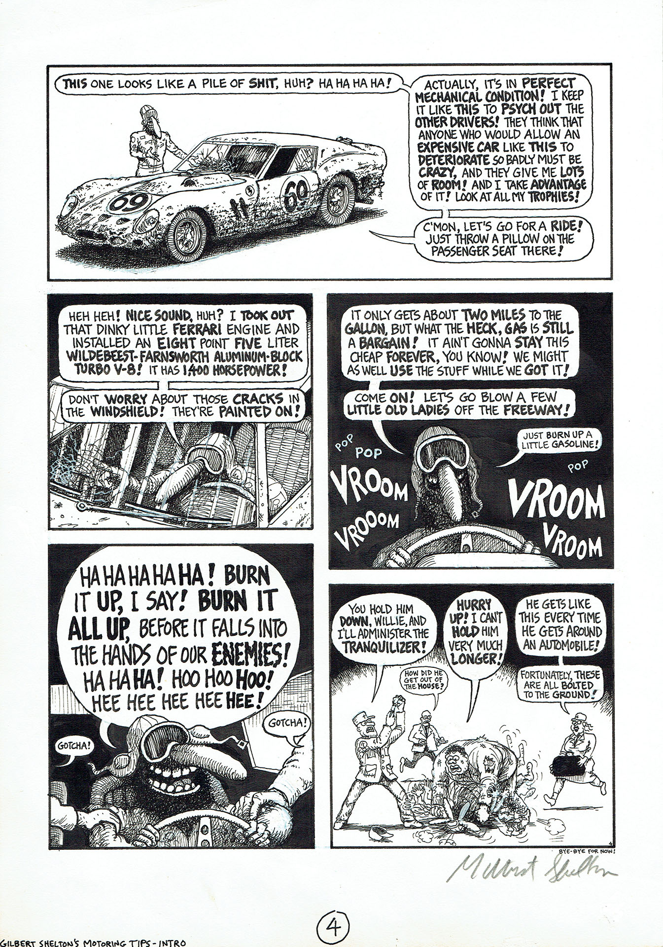 Gilbert shelton's Motoring Tips - Rip Off Comix