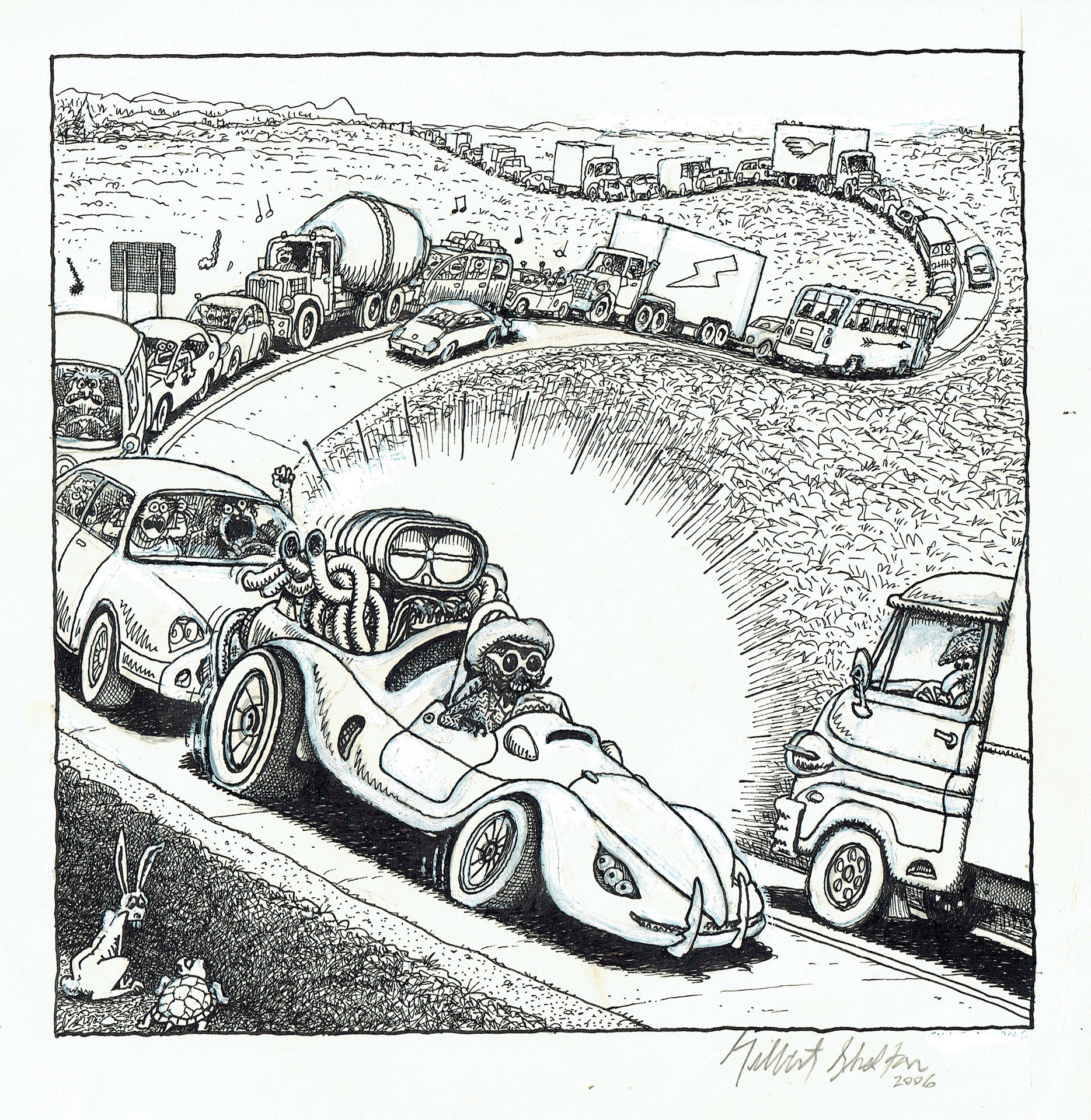 Gilbert SHELTON — Mr Mouche’s sportscar