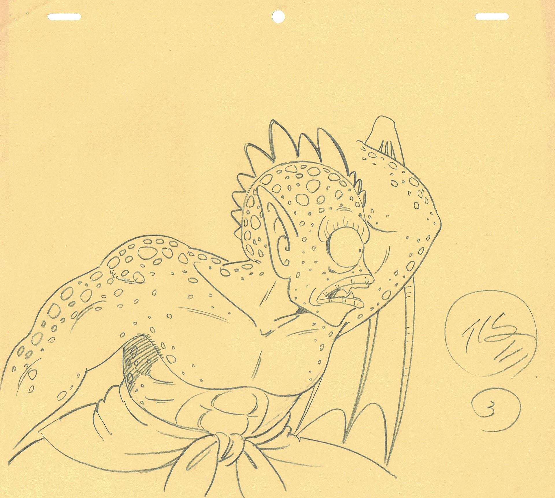 TORIYAMA Akira - DRAGON BALL — Correction genga – Tambourine – Dragon Ball – 4377 TORIYAMA Akira - DRAGON BALL — Correction genga – Tambourine – Dragon Ball – 4377