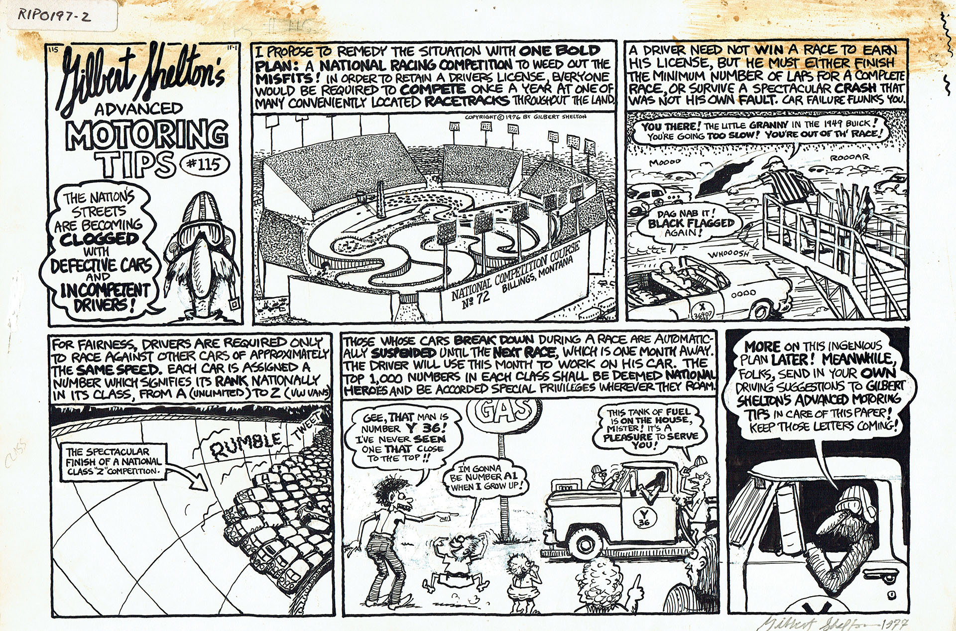 Gilbert SHELTON — Advanced Motoring Tips – Defective Cars and Incompetent Drivers – 115 Gilbert SHELTON — Advanced Motoring Tips – Defective Cars and Incompetent Drivers – 115