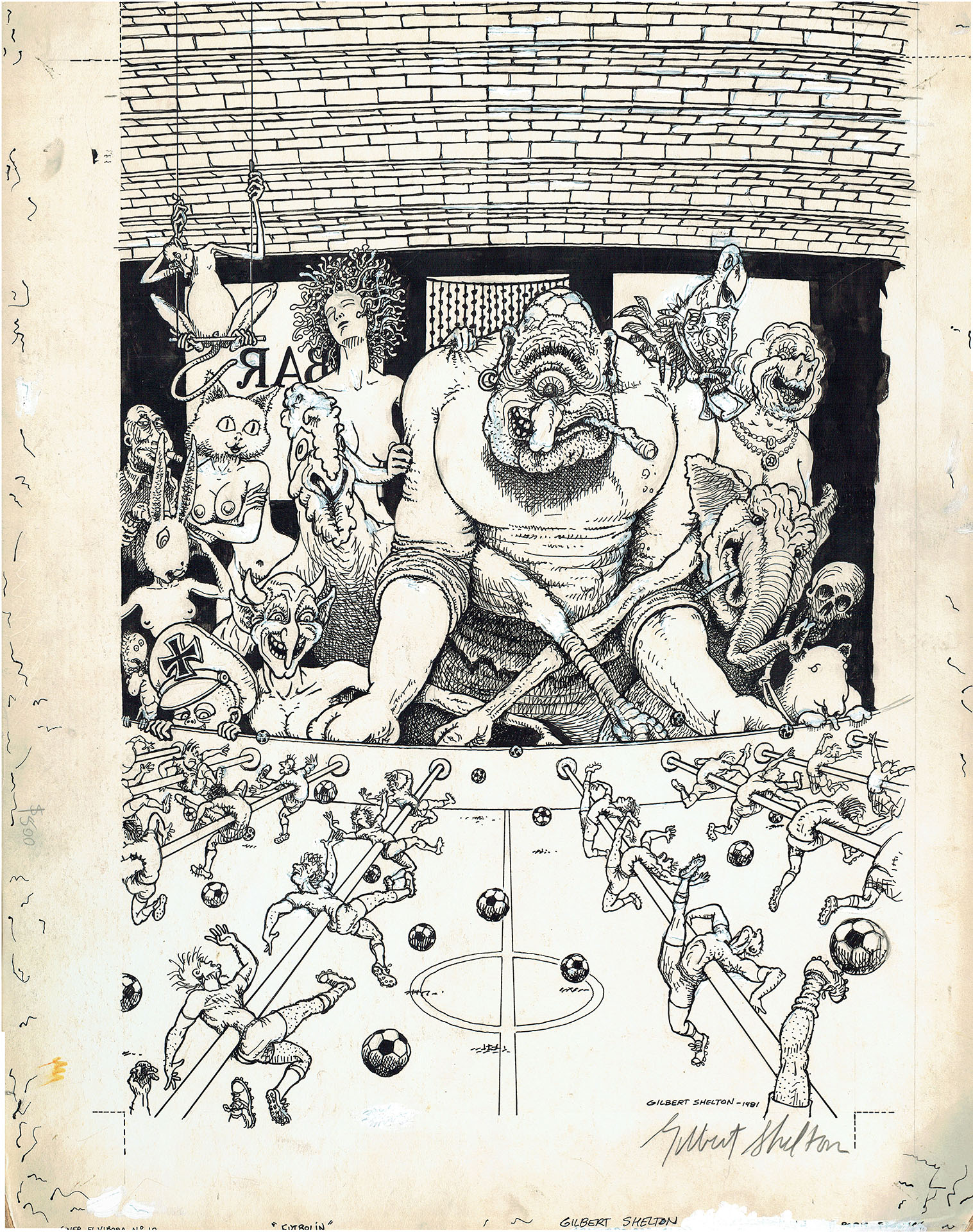 Gilbert SHELTON — El Vibora – Couverture du n° 19 Gilbert SHELTON — El Vibora – Couverture du n° 19