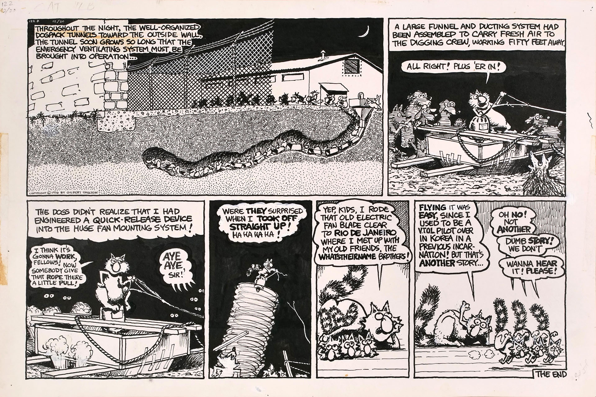 Gilbert SHELTON — Fat Freddy’s cat – Animal Camp — Page 12 Gilbert SHELTON — Fat Freddy’s cat – Animal Camp — Page 12