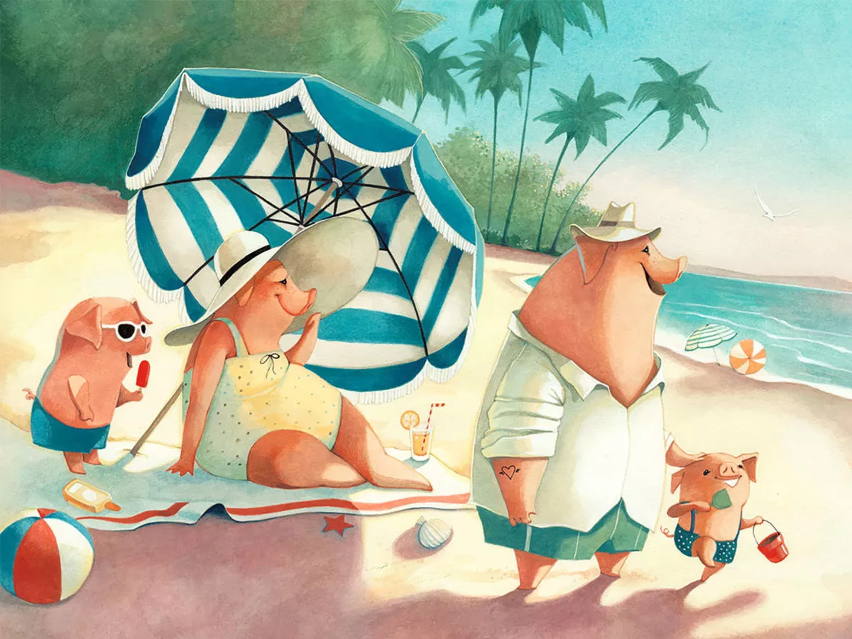 Daniela VOLPARI — Illustration Art Show : I love you, and Vera the hot air balloon