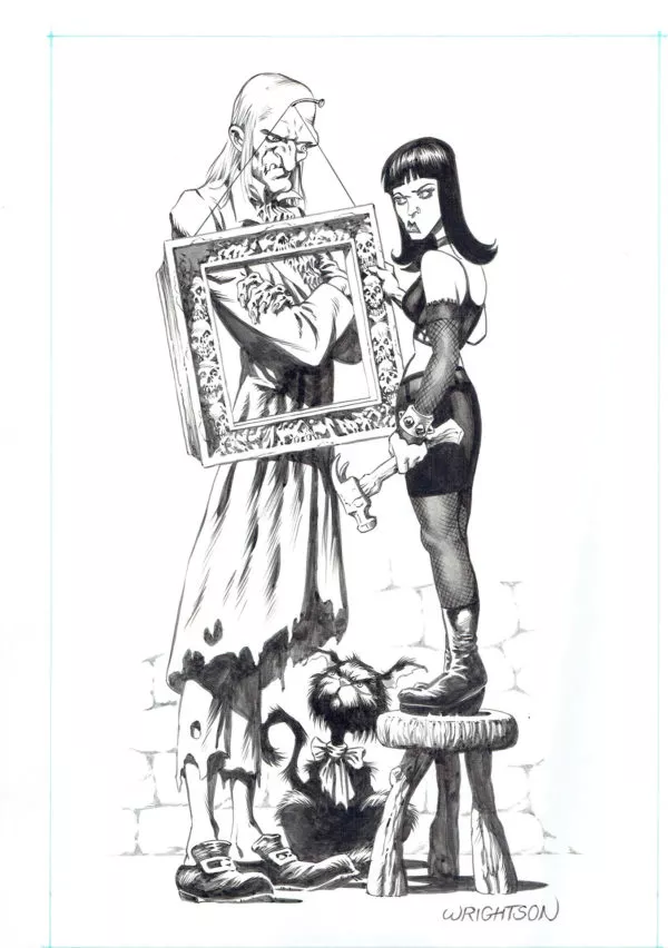 Bernie WRIGHTSON — Creepy — Issue 1 : "Uncle Creepy and Sister Creepy" illustration
