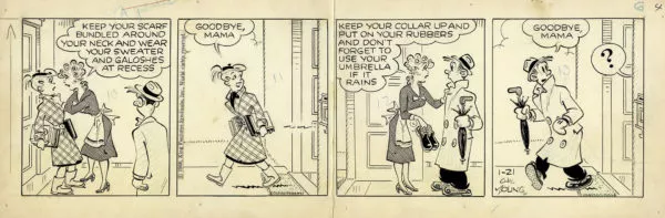 Chic YOUNG — Blondie — 21 January 1960
