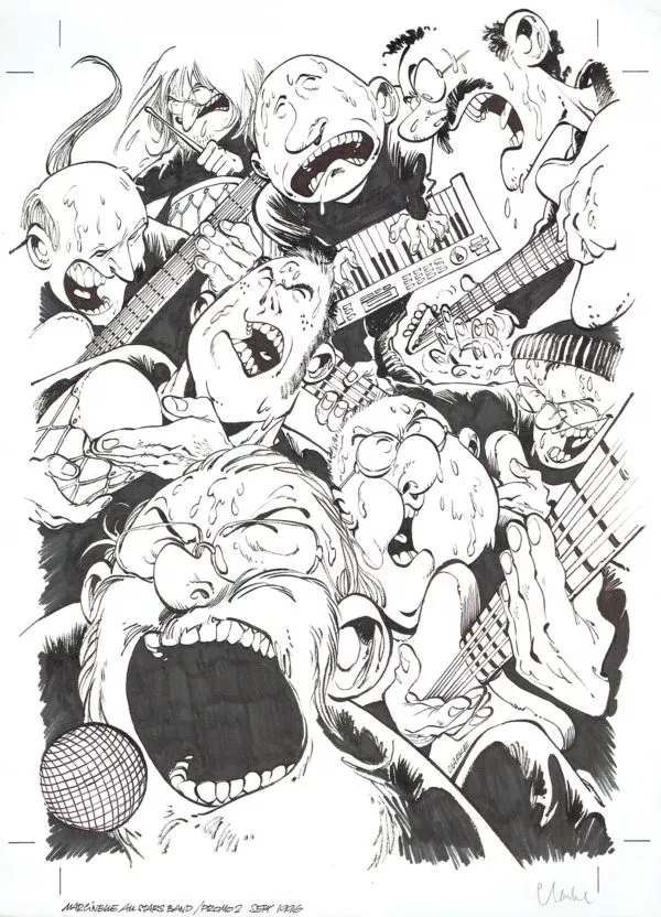 CLARKE — Marcinelle All-star Band — Illustration n°2 - Spirou n° 3054