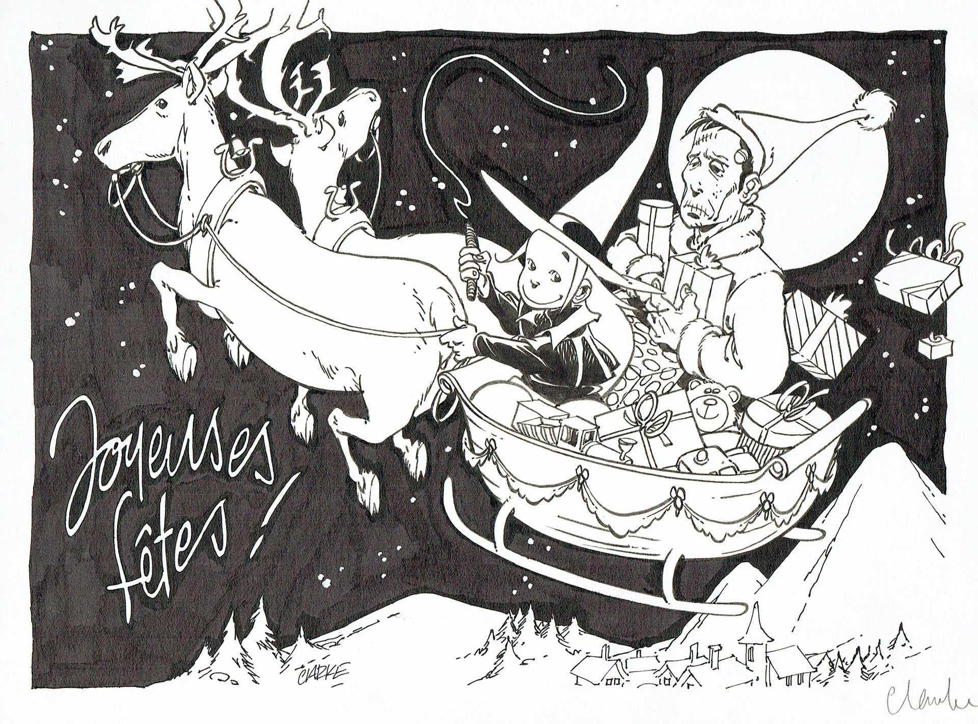 CLARKE — Mélusine — Illustration - Joyeux Noël
