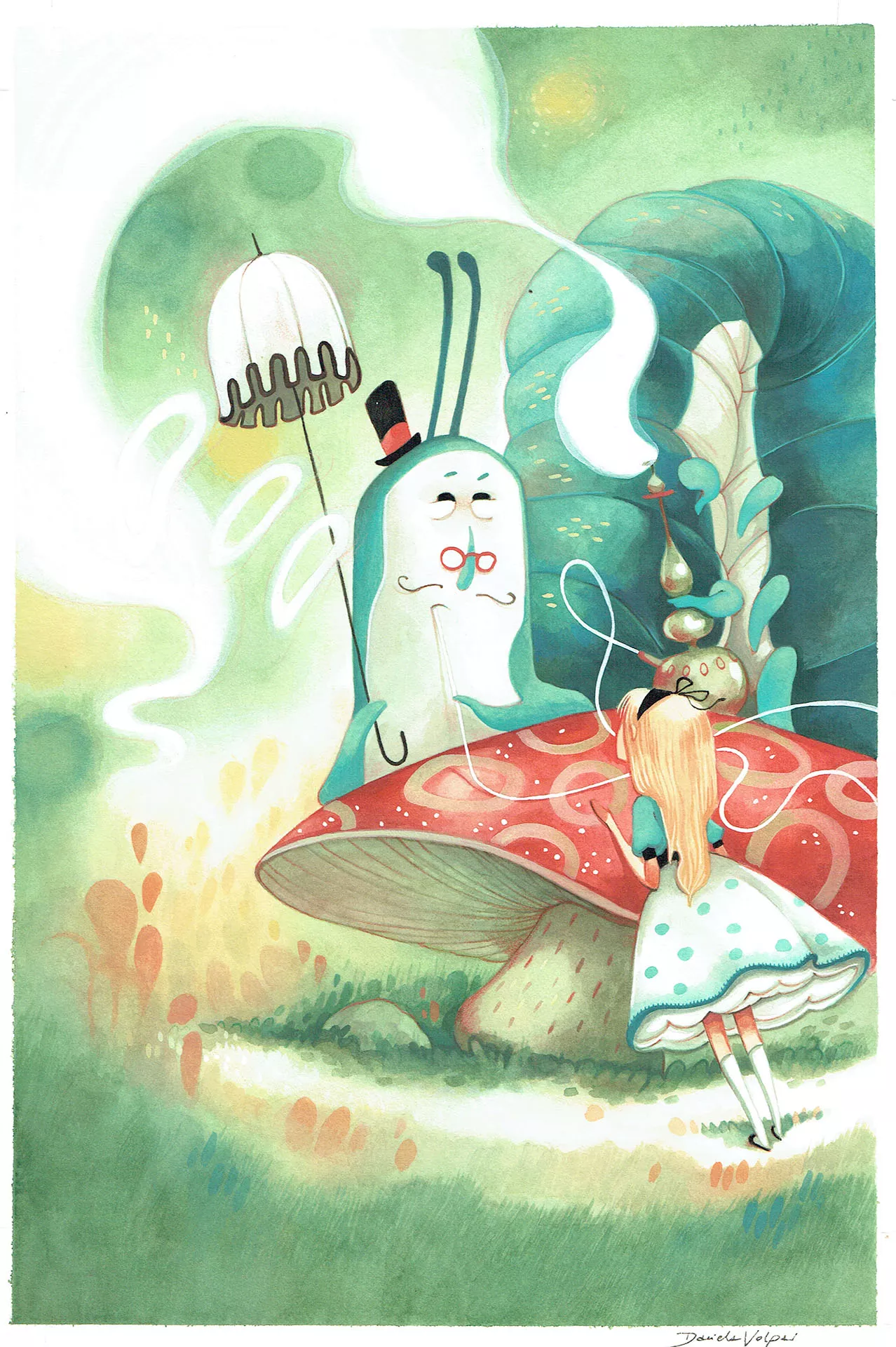 Daniela VOLPARI — Alice au pays des merveilles — Alice et la chenille