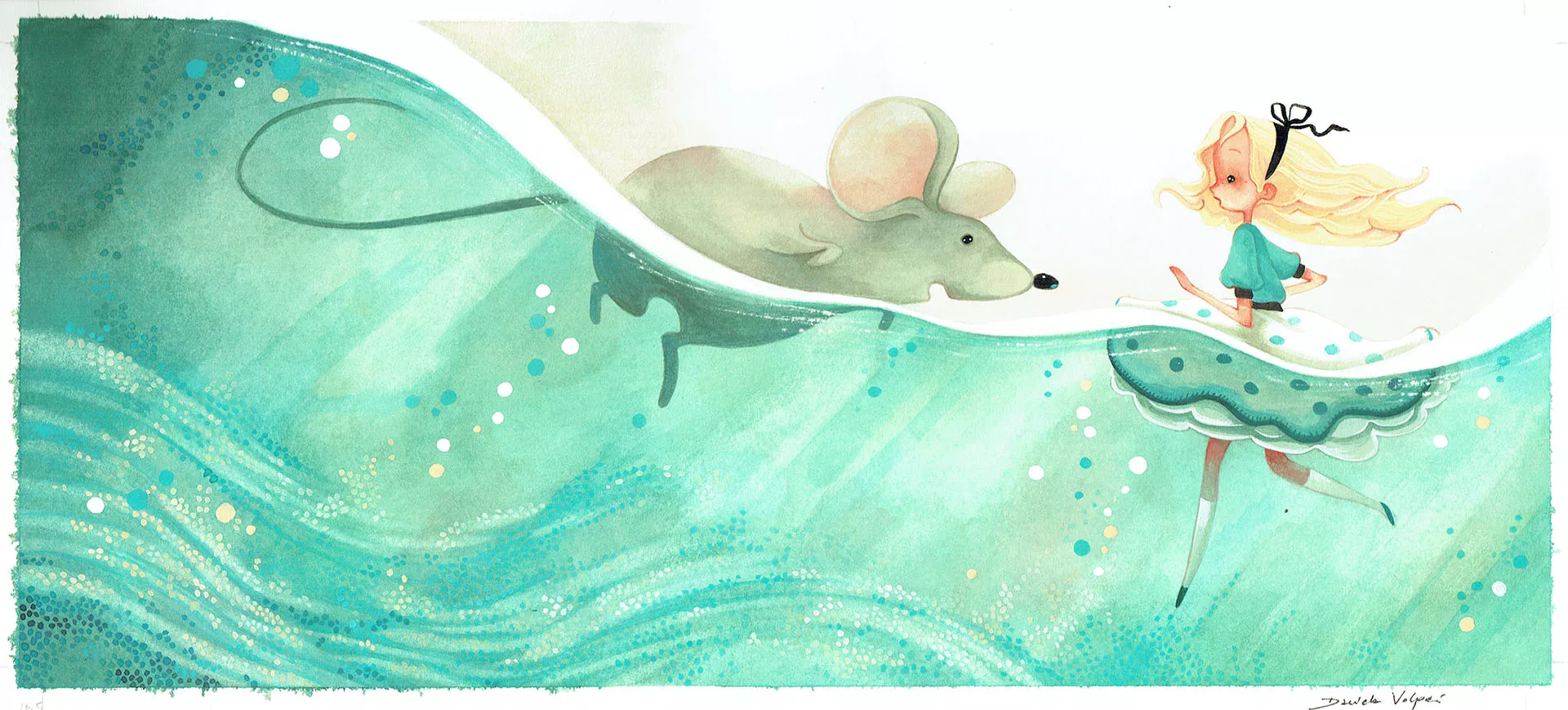 Daniela VOLPARI — Alice au pays des merveilles — Alice et la souris